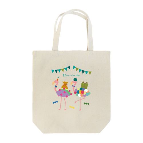 双子フラミンゴのパーティー Tote Bag