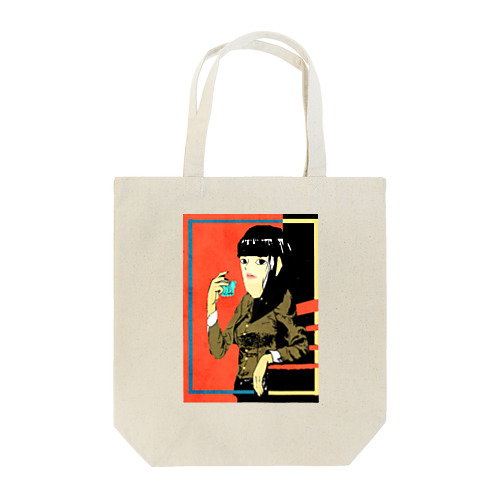 ショットで飲む女性 Tote Bag