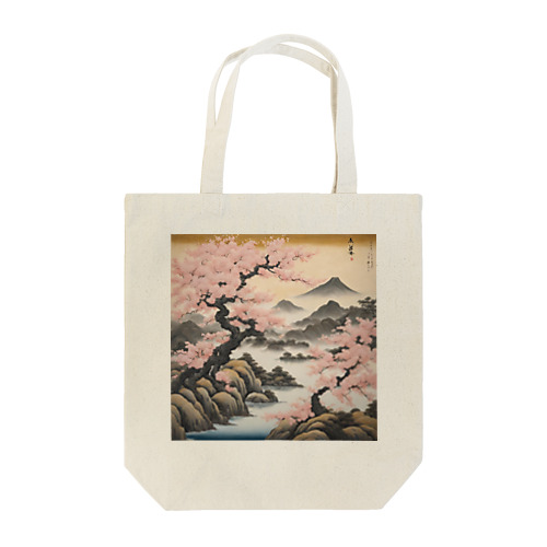 桜（日本画） トートバッグ