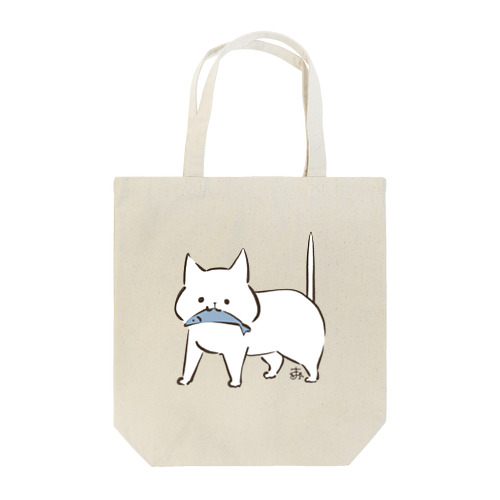 熊の木彫り風ねこ Tote Bag