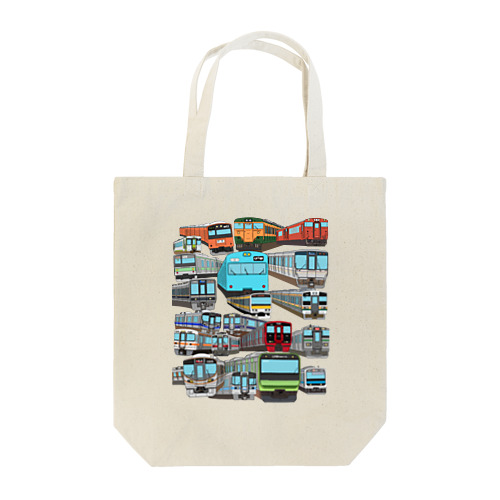 全国の電車あつめました Tote Bag