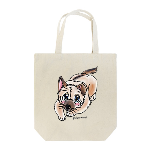 泥棒フェイスの子犬 Tote Bag