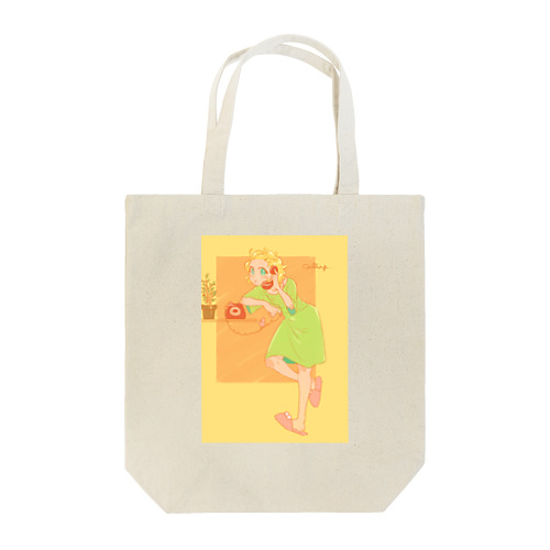 電話する女の子 Tote Bag