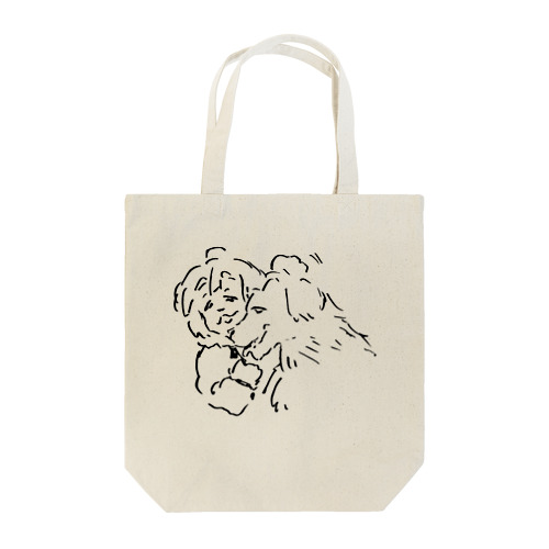 ゴールデンレトリバーとわたし Tote Bag