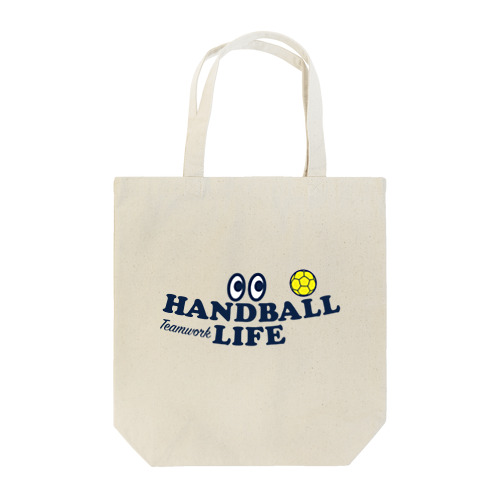 ハンドボール・目玉・HANDBALL・デザイン・Tシャツ・送球・男子・女子・得点・ボール・選手・ポジション・応援・スポーツ・かっこいい・かわいい・ステップシュート・有望・確実 Tote Bag