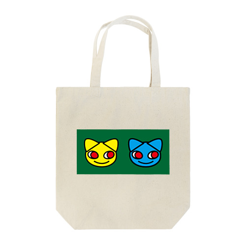 TwoCats_GREEN  Tote Bag