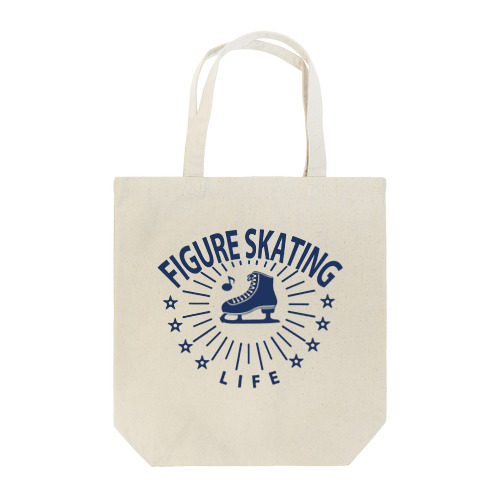 フィギュアスケート・星・figure skating・グッズ・デザイン・フィギアスケート・#Tシャツ・ステップ・スピン・ジャンプ・スケート靴イラスト・技・男子・女子・かっこいい・かわいい・アイスダンス Tote Bag