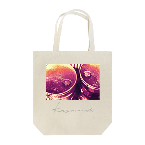 Drops in the garage ∼ Yellow & Wine Tote Bag