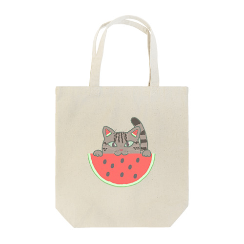 スイカ猫 Tote Bag