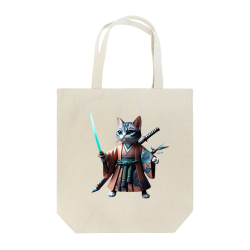 Samurai CAT Tote Bag