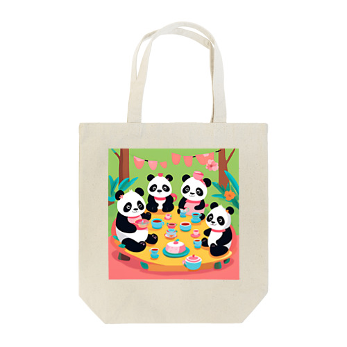 パンダのティーパーティー Tote Bag