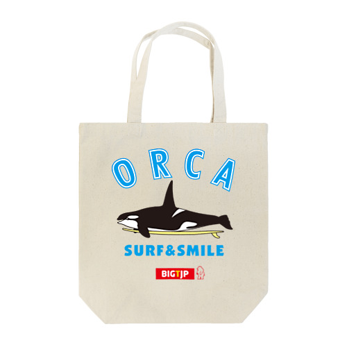 シャチSURF & SMILE Tシャツ Tote Bag