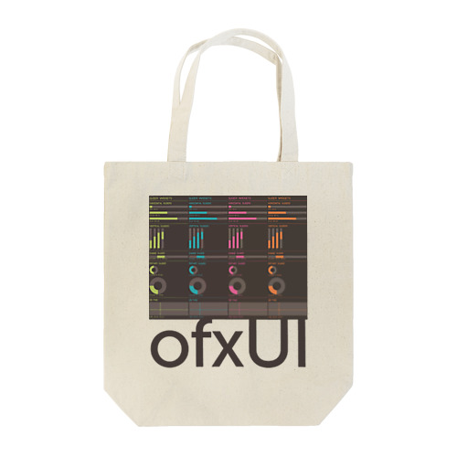 I LOVE "ofxUI" (Black) Tote Bag