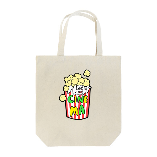 NEW CINEMA Popcorn Tote Bag