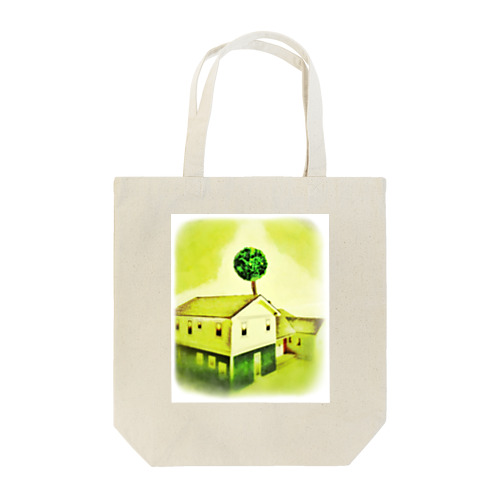 家と木と陰と Tote Bag