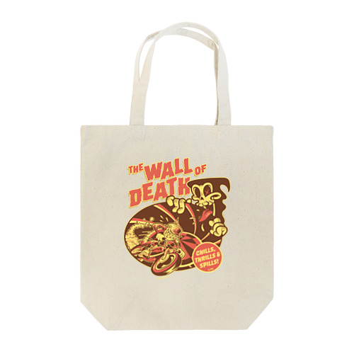 the Wall of Death : Brown / Orange  Tote Bag