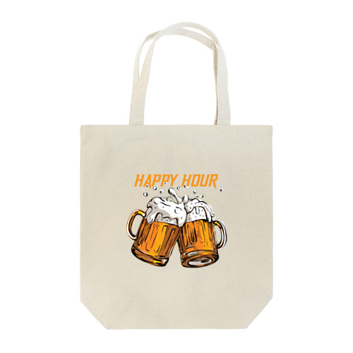 ビールでハッピー Tote Bag