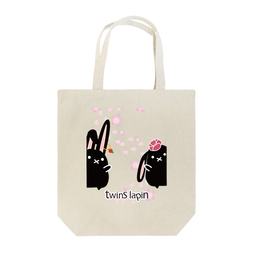 twins lapin Tote Bag