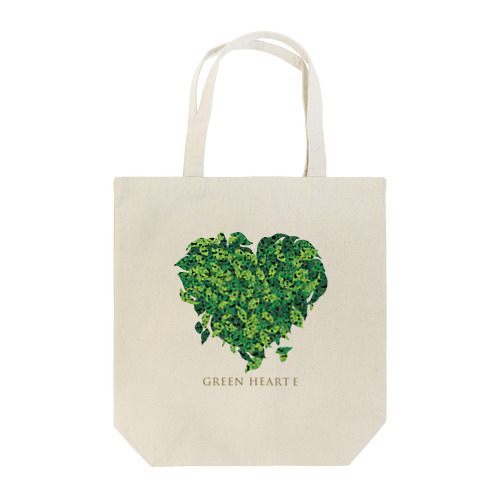 GREEN HEART Tote Bag