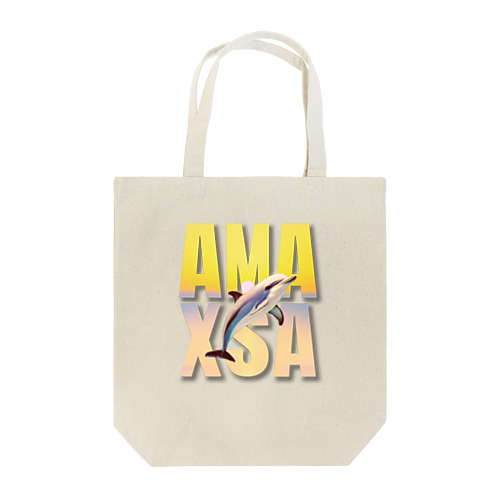 Amaxsaイルカウォッチング-nostalgia Tote Bag