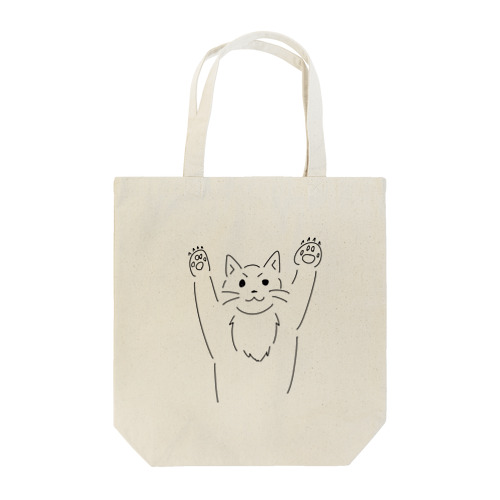 飛びかかる猫 Tote Bag