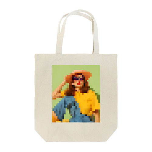 art woman mosaic Tote Bag