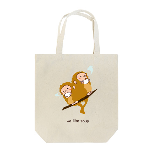 ほっこりサル Tote Bag