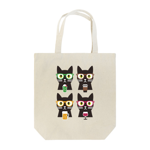 色々飲む ネコ Tote Bag