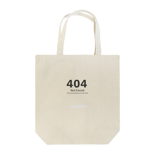 404 Not Found Tote Bag