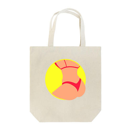 Summer Butt(ネオンイエロー) Tote Bag