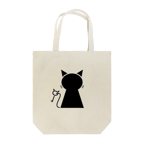 鍵穴っぽい猫 (黒猫) Tote Bag