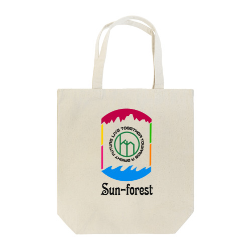 虹色sun-forest Tote Bag