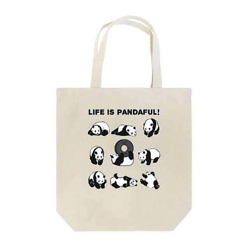 ライフイズパンダフル！ Tote Bag