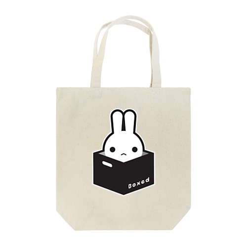【Boxed * Rabbit】白Ver トートバッグ