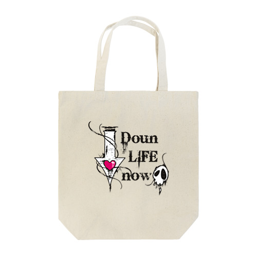 Doun LIFE now-白- Tote Bag