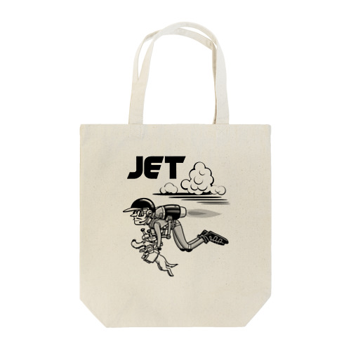 happy dog -JET- (black ink) Tote Bag