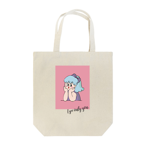 思いに耽る女の子 Tote Bag