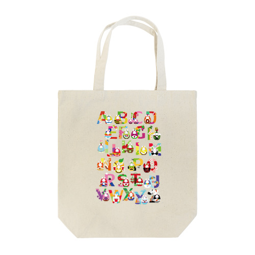 アルファベットウサギノタマゴ Tote Bag