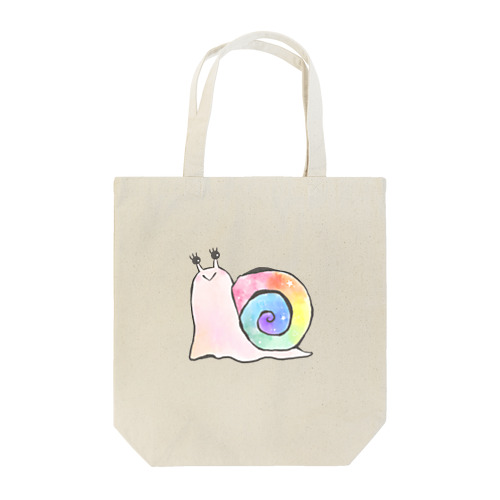 虹色かたつむり Tote Bag