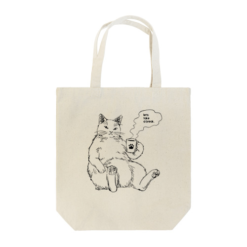 猫「休憩しよ」 Tote Bag