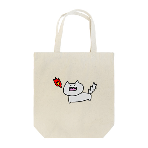 火を吹くにゃんこ Tote Bag