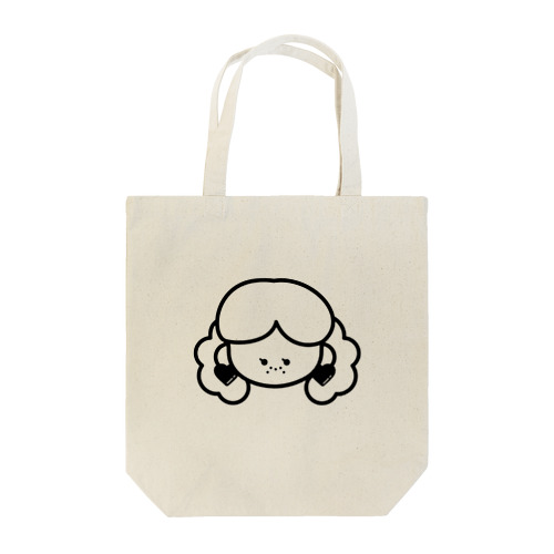 SOBAKASU ガール(ハートのイヤリング) Tote Bag