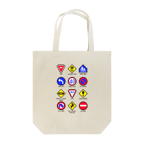 TRAFFIC SIGN white Tote Bag