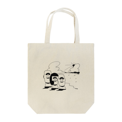 夏の終わりのモアイーズ Tote Bag