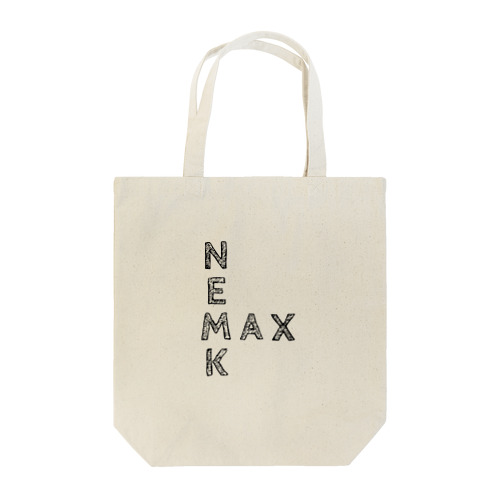 ＮＥＭＫＭＡＸ(黒文字) Tote Bag