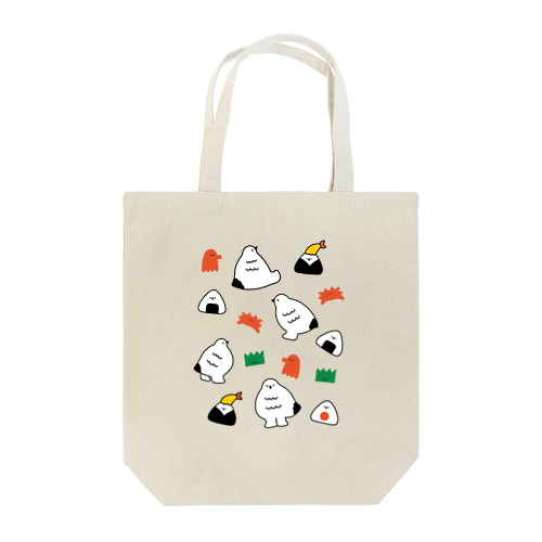 ライチョウさんとおにぎり（縁取りあり) Tote Bag