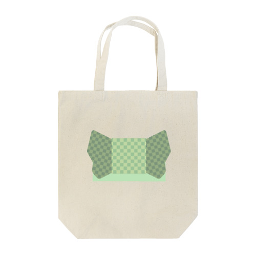 帯柄 緑チェック Tote Bag