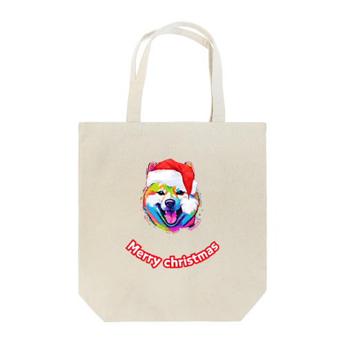 柴犬　メリークリスマス Tote Bag