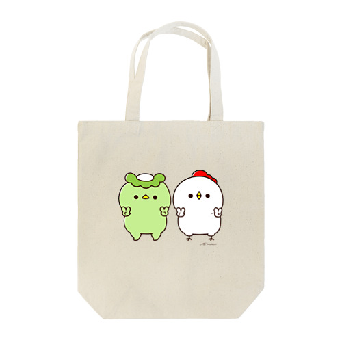 カッパちゃん&にわさんピース Tote Bag