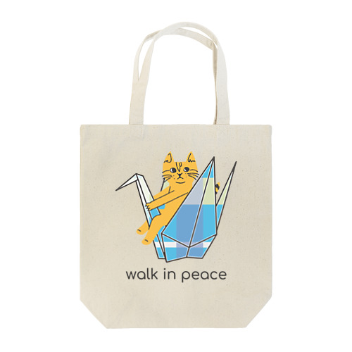 トラネコしまお、平和を願う Tote Bag